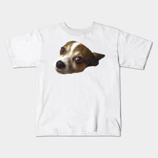 Chihuahua Head (she loves cheese) good dog for pets Kids T-Shirt